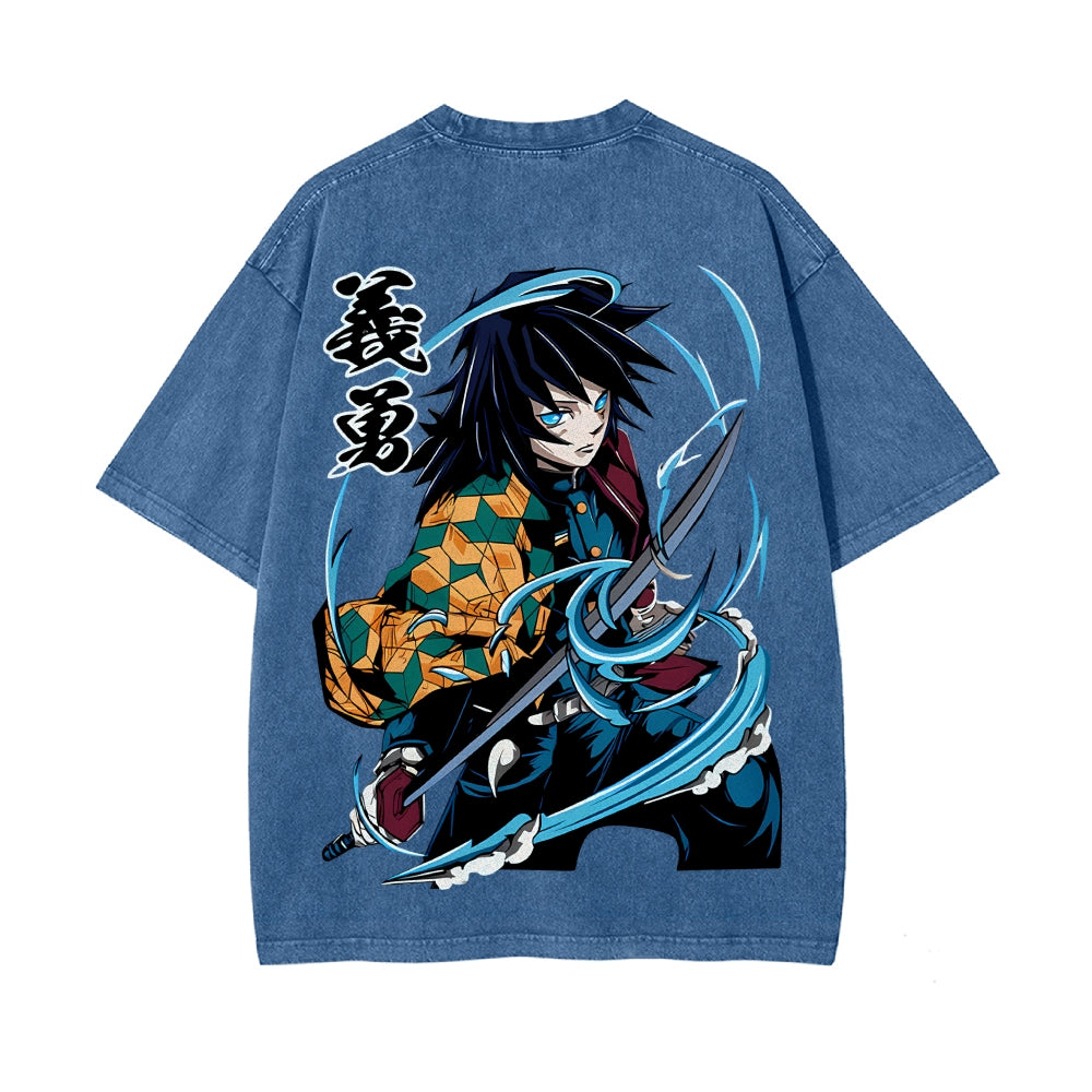 Vintage Oversized T-Shirt Demon Slayer
