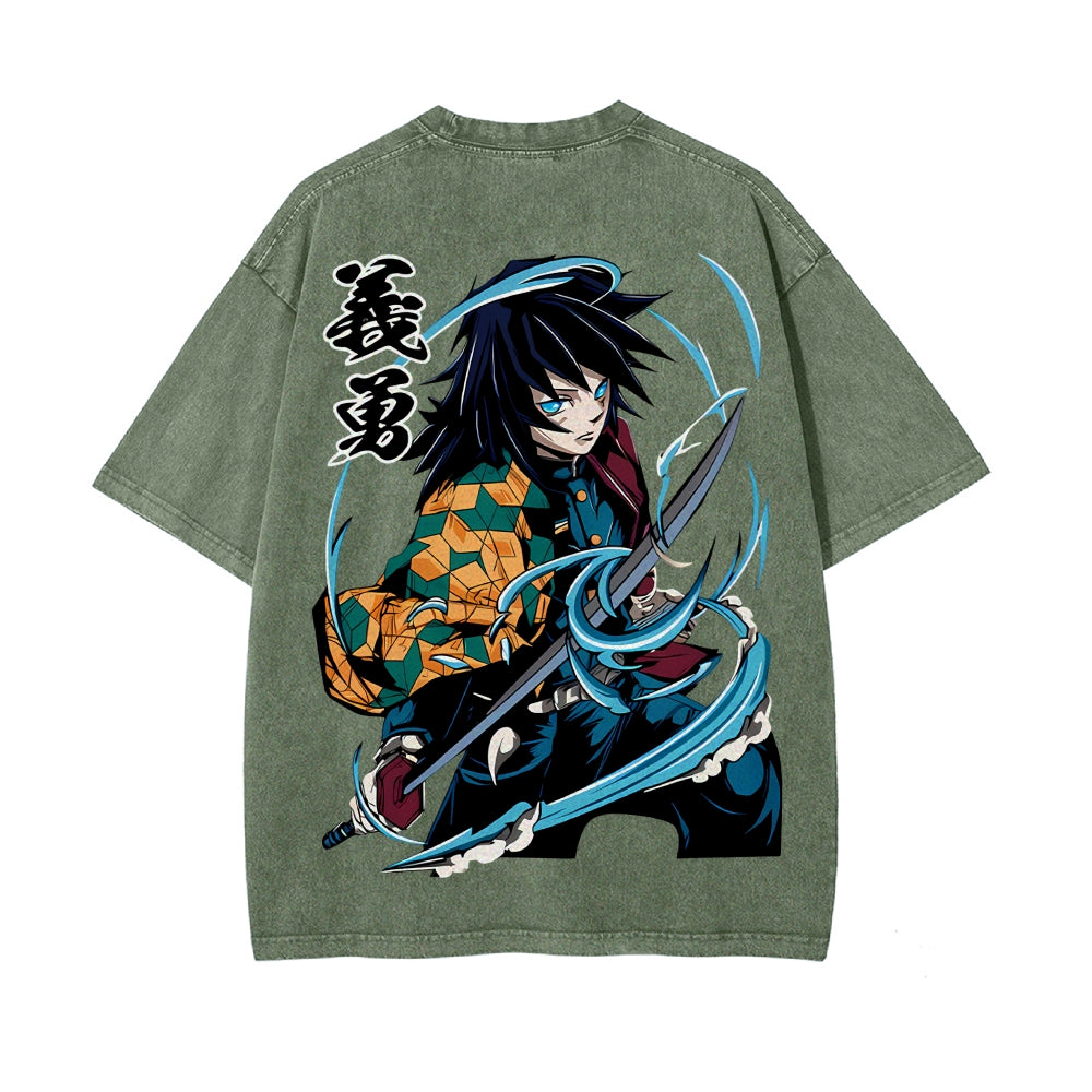 Vintage Oversized T-Shirt Demon Slayer