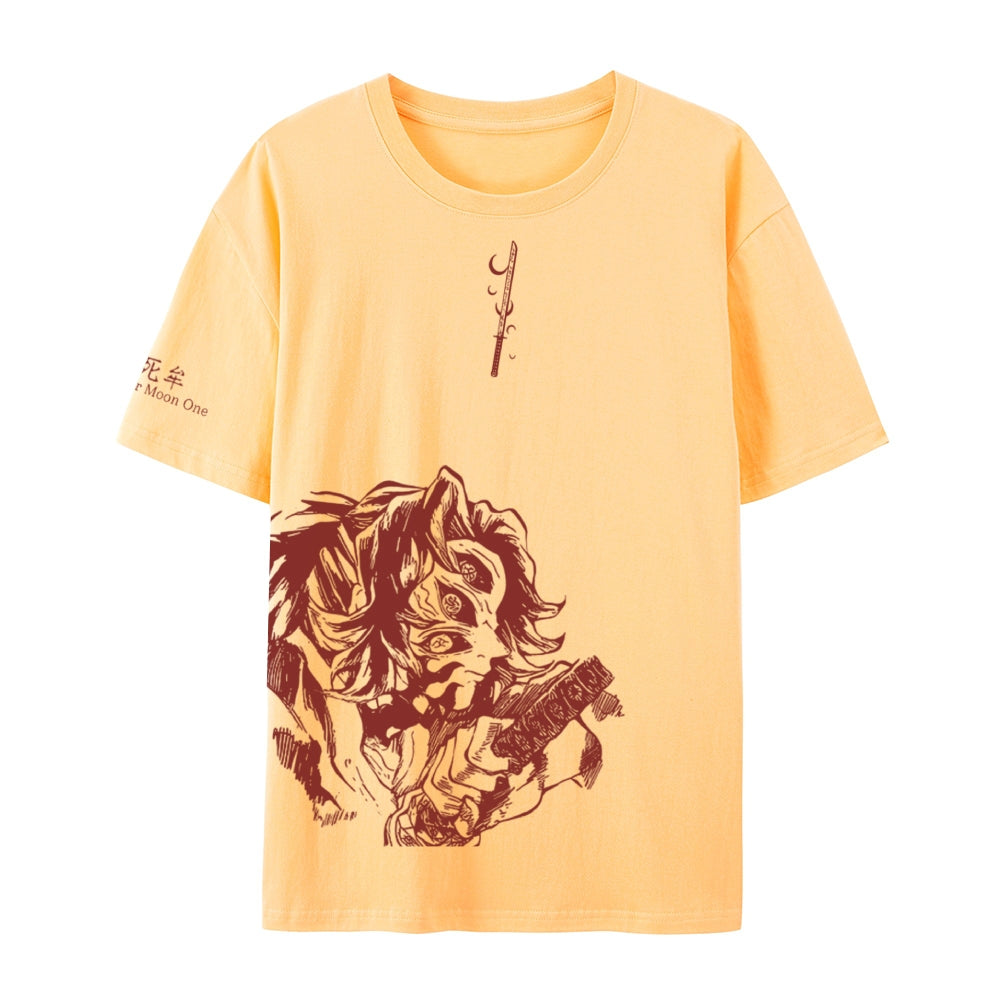 Demon Slayer Cotton Unisex Crew Neck Anime T-Shirt