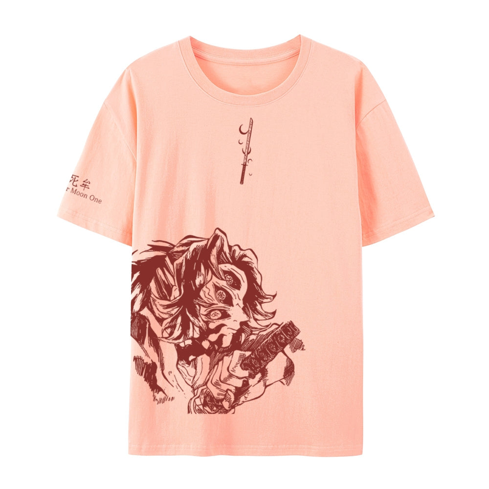 Demon Slayer Cotton Unisex Crew Neck Anime T-Shirt