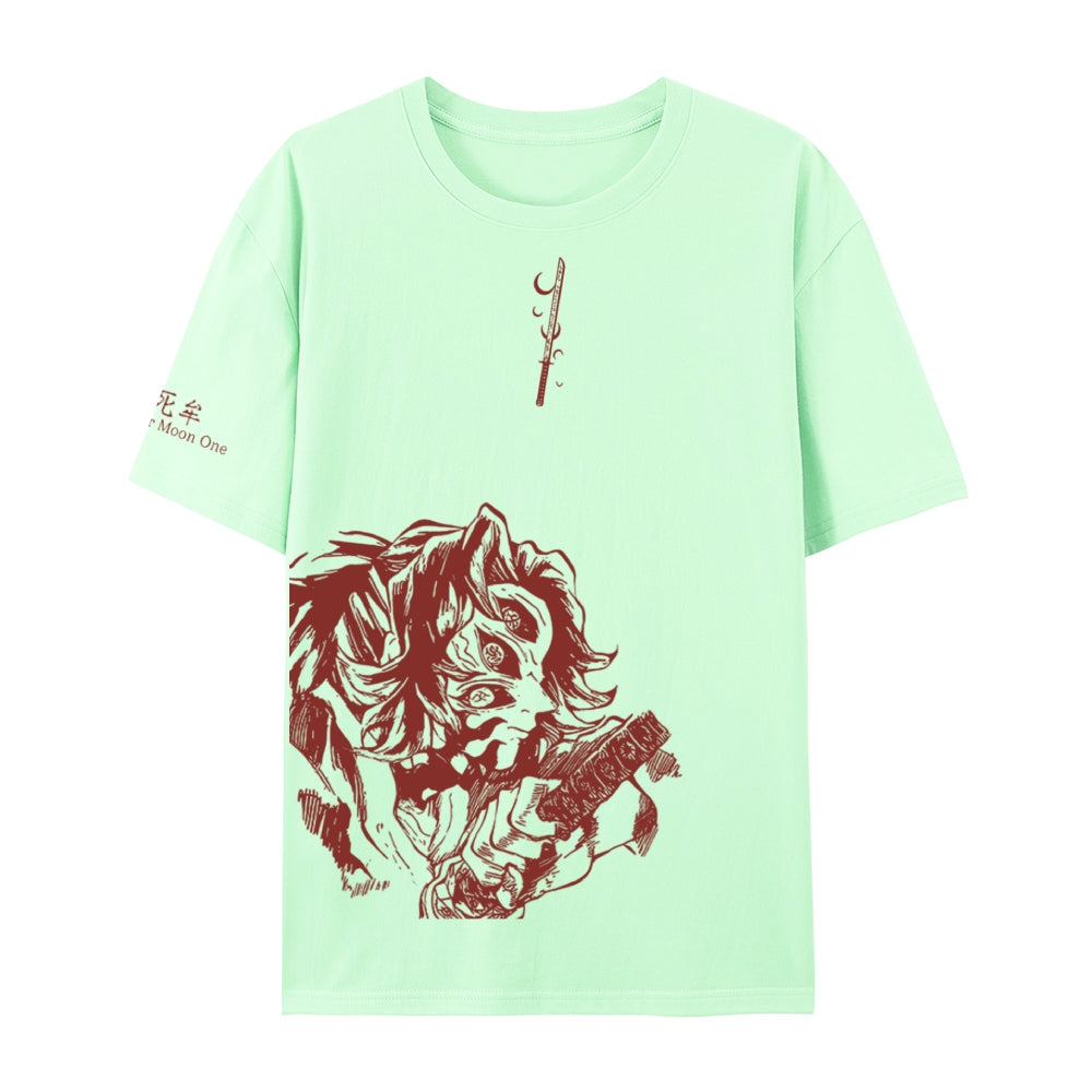 Demon Slayer Cotton Unisex Crew Neck Anime T-Shirt