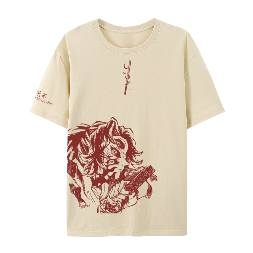 Demon Slayer Cotton Unisex Crew Neck Anime T-Shirt