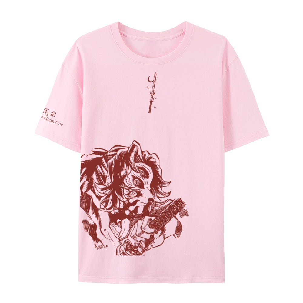 Demon Slayer Cotton Unisex Crew Neck Anime T-Shirt