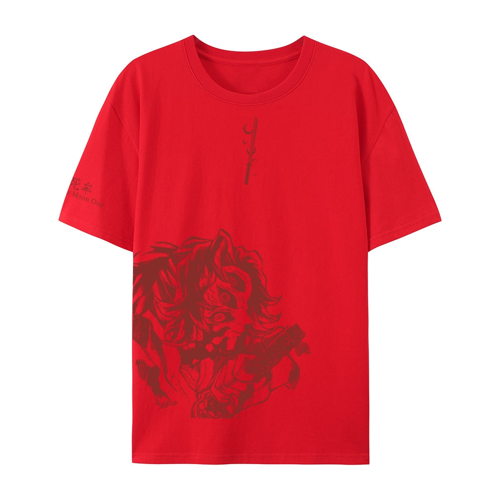 Demon Slayer Cotton Unisex Crew Neck Anime T-Shirt