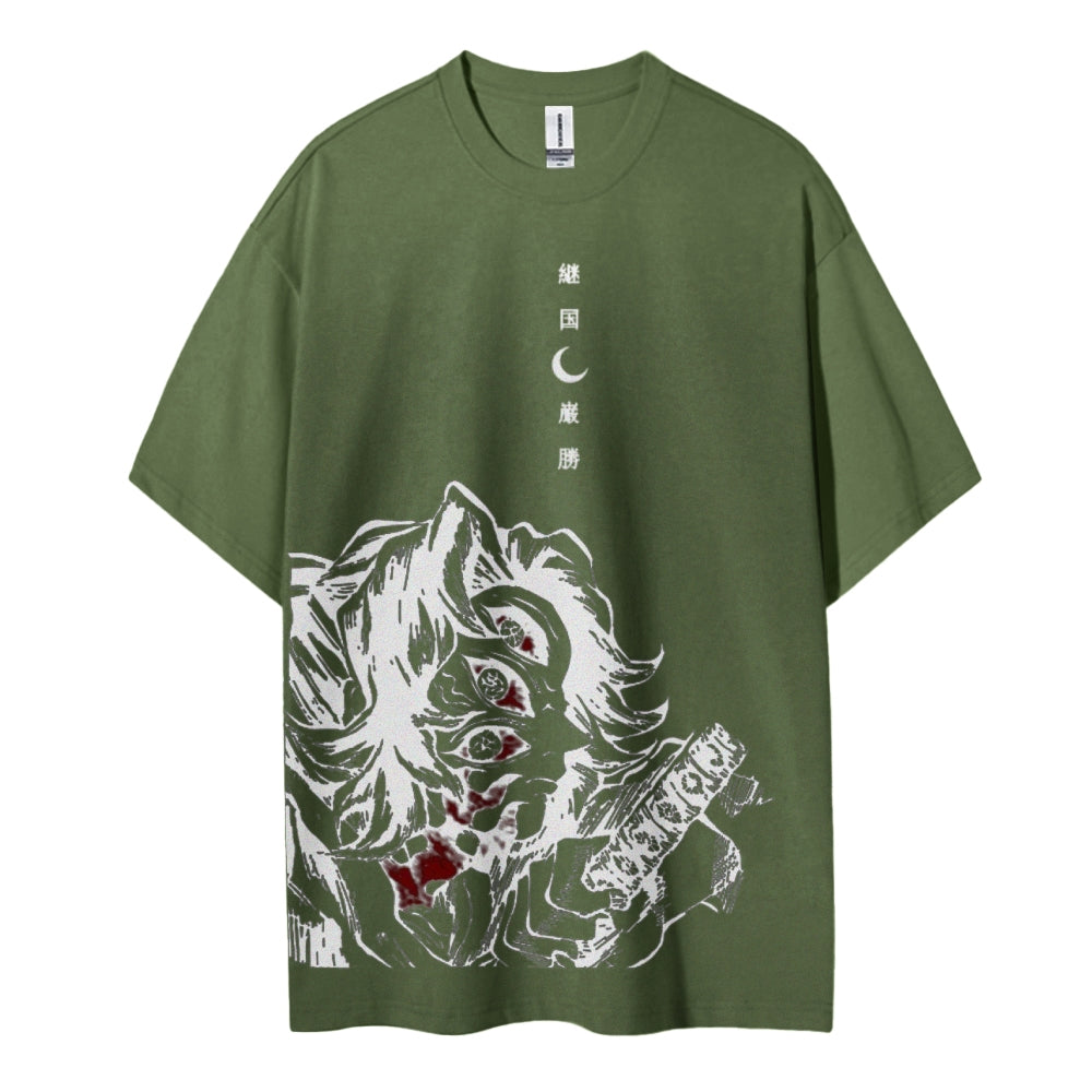 Demon Slayer Cotton Unisex Crew Neck Anime T-Shirt