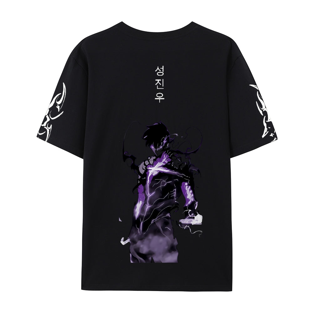 SOLO LEVELING Pure Cotton Unisex Crew Neck Anime T-Shirt