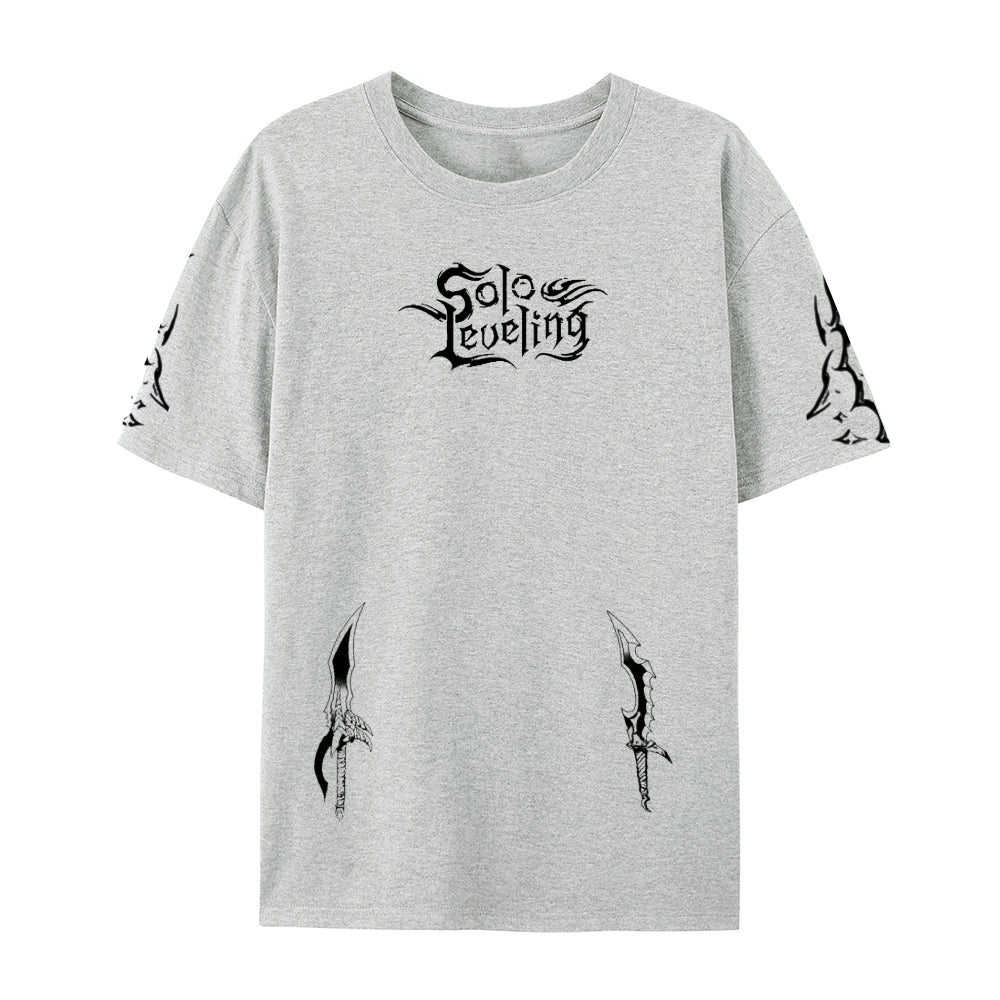SOLO LEVELING Pure Cotton Unisex Crew Neck Anime T-Shirt