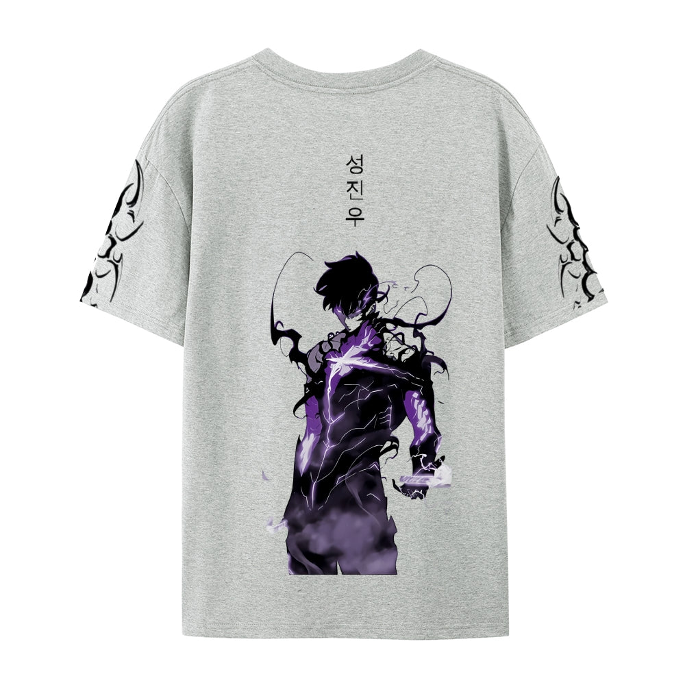 SOLO LEVELING Pure Cotton Unisex Crew Neck Anime T-Shirt