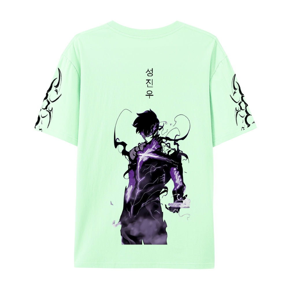 SOLO LEVELING Pure Cotton Unisex Crew Neck Anime T-Shirt