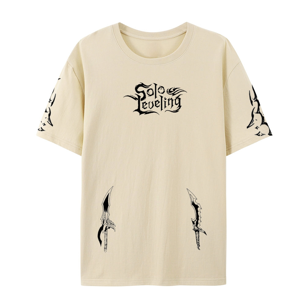 SOLO LEVELING Pure Cotton Unisex Crew Neck Anime T-Shirt