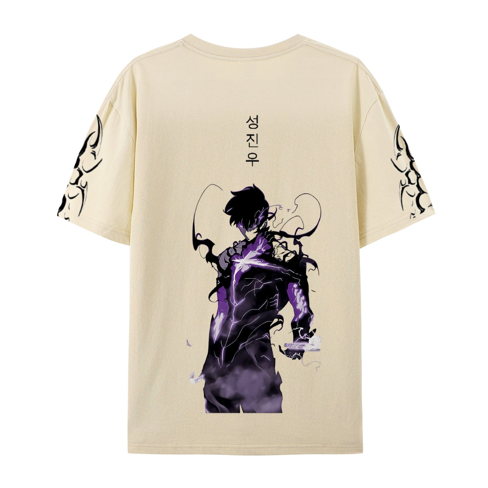 SOLO LEVELING Pure Cotton Unisex Crew Neck Anime T-Shirt