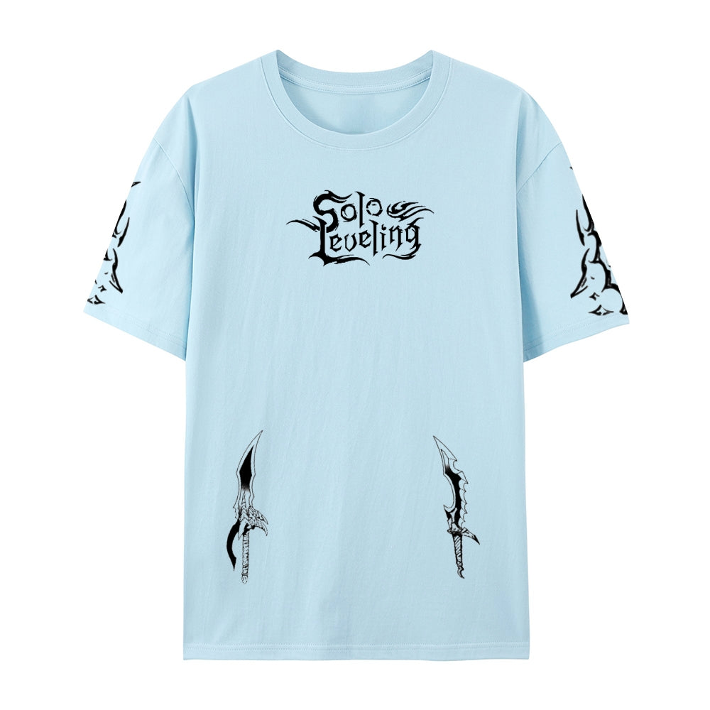 SOLO LEVELING Pure Cotton Unisex Crew Neck Anime T-Shirt