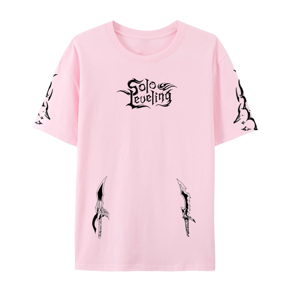 SOLO LEVELING Pure Cotton Unisex Crew Neck Anime T-Shirt