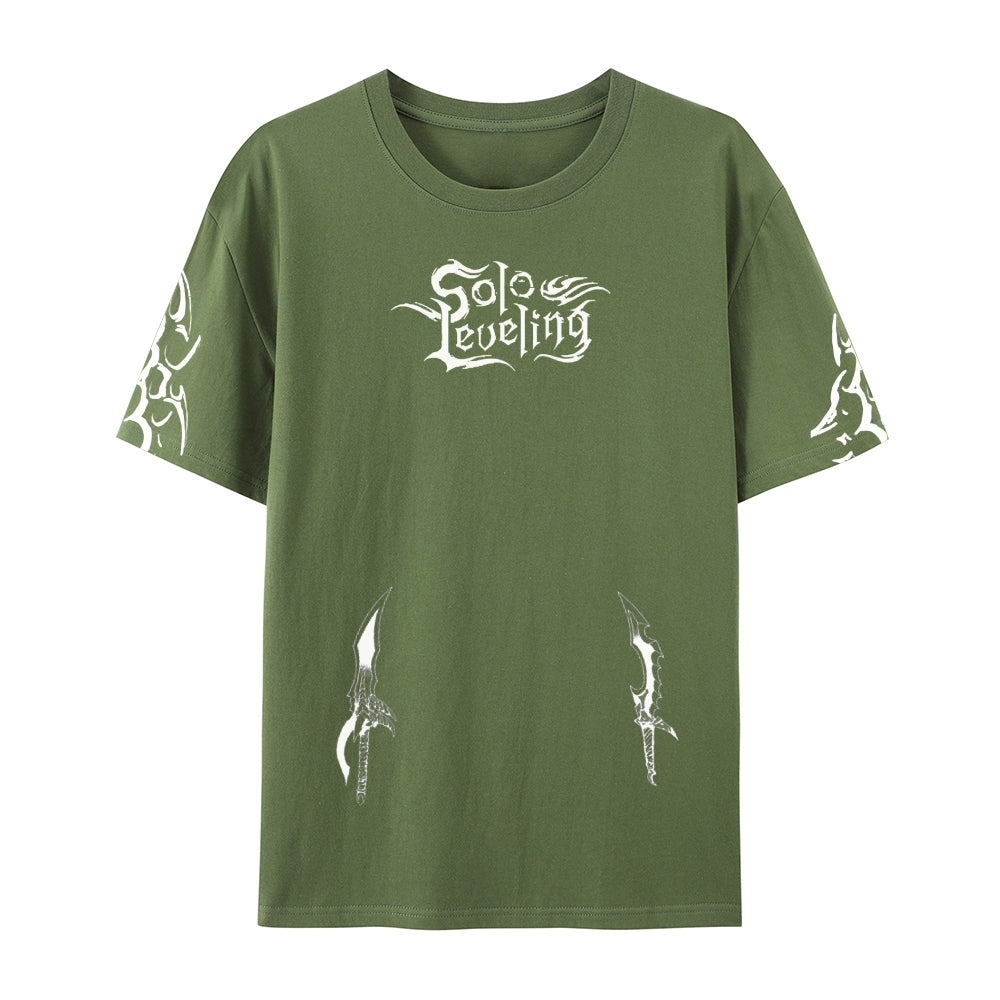 SOLO LEVELING Pure Cotton Unisex Crew Neck Anime T-Shirt