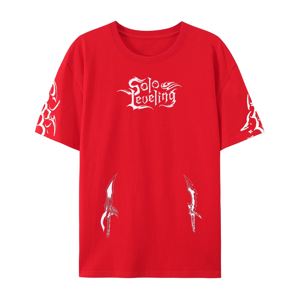 SOLO LEVELING Pure Cotton Unisex Crew Neck Anime T-Shirt