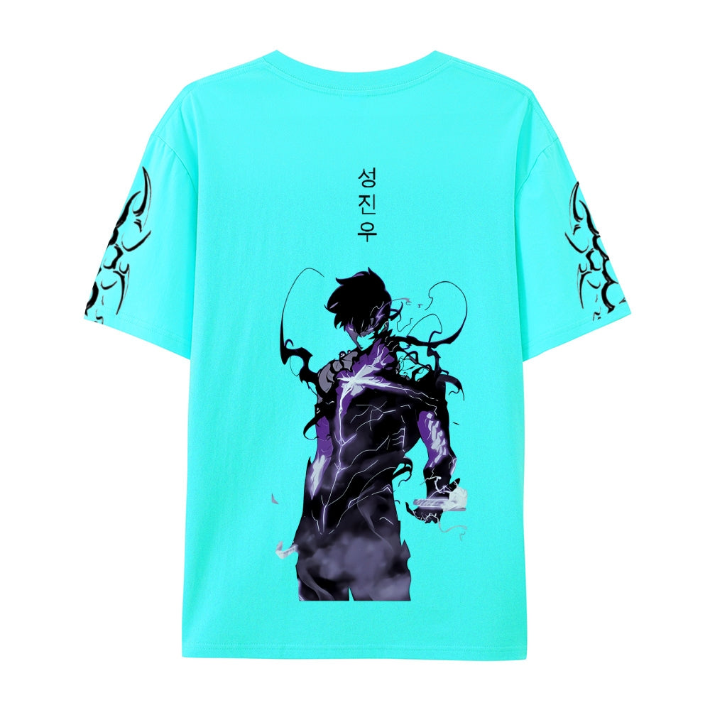 SOLO LEVELING Pure Cotton Unisex Crew Neck Anime T-Shirt