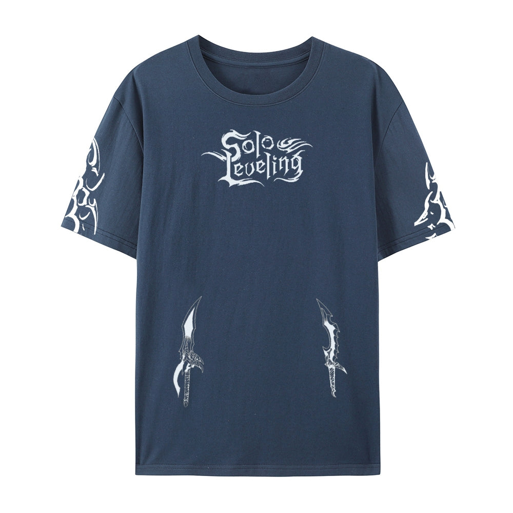 SOLO LEVELING Pure Cotton Unisex Crew Neck Anime T-Shirt