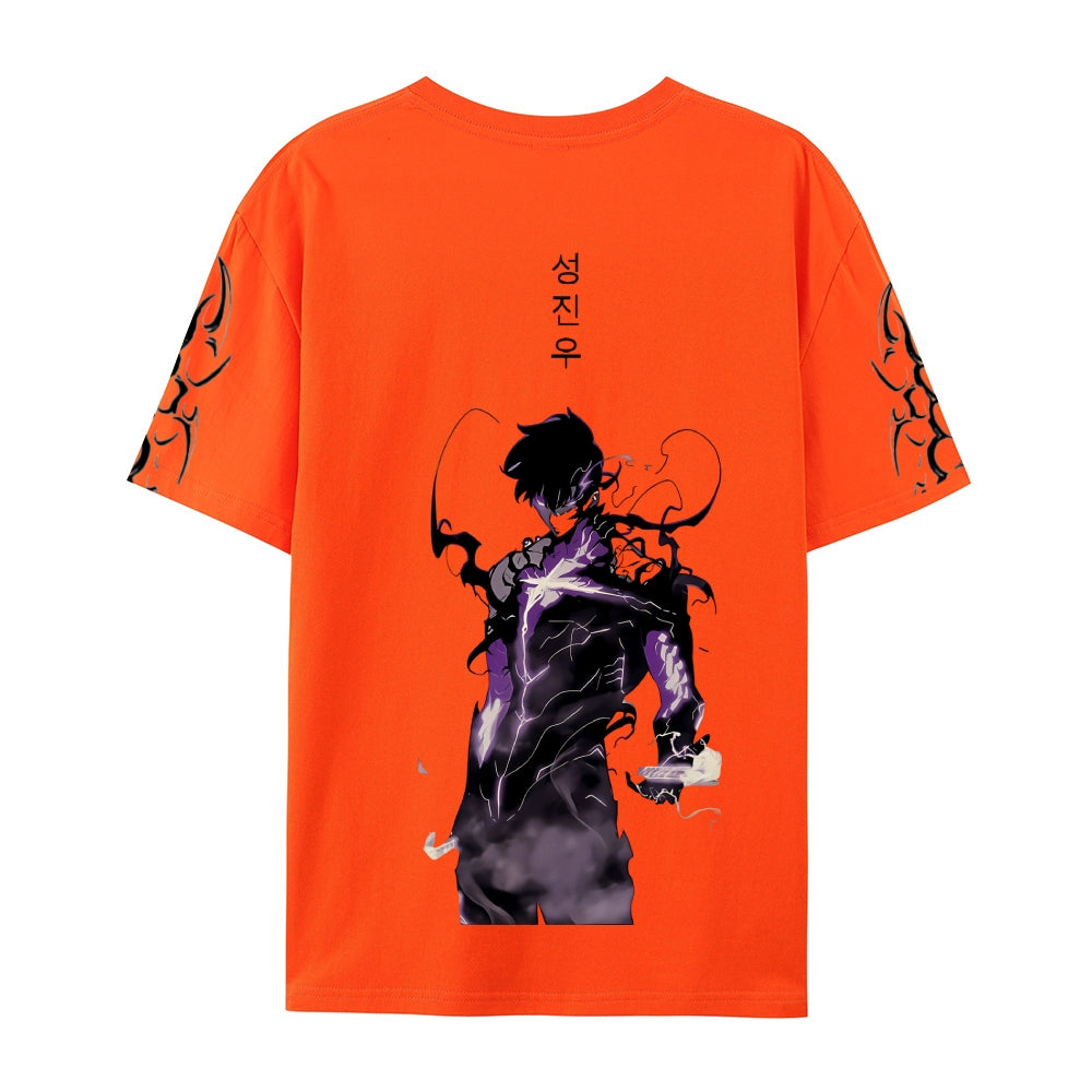 SOLO LEVELING Pure Cotton Unisex Crew Neck Anime T-Shirt