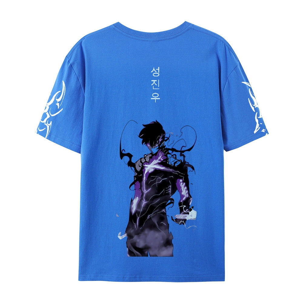 SOLO LEVELING Pure Cotton Unisex Crew Neck Anime T-Shirt
