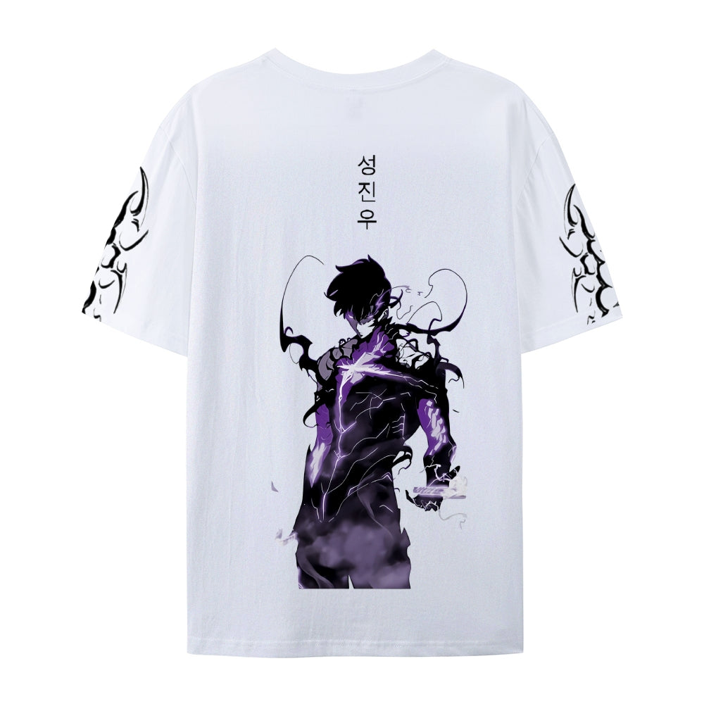 SOLO LEVELING Pure Cotton Unisex Crew Neck Anime T-Shirt