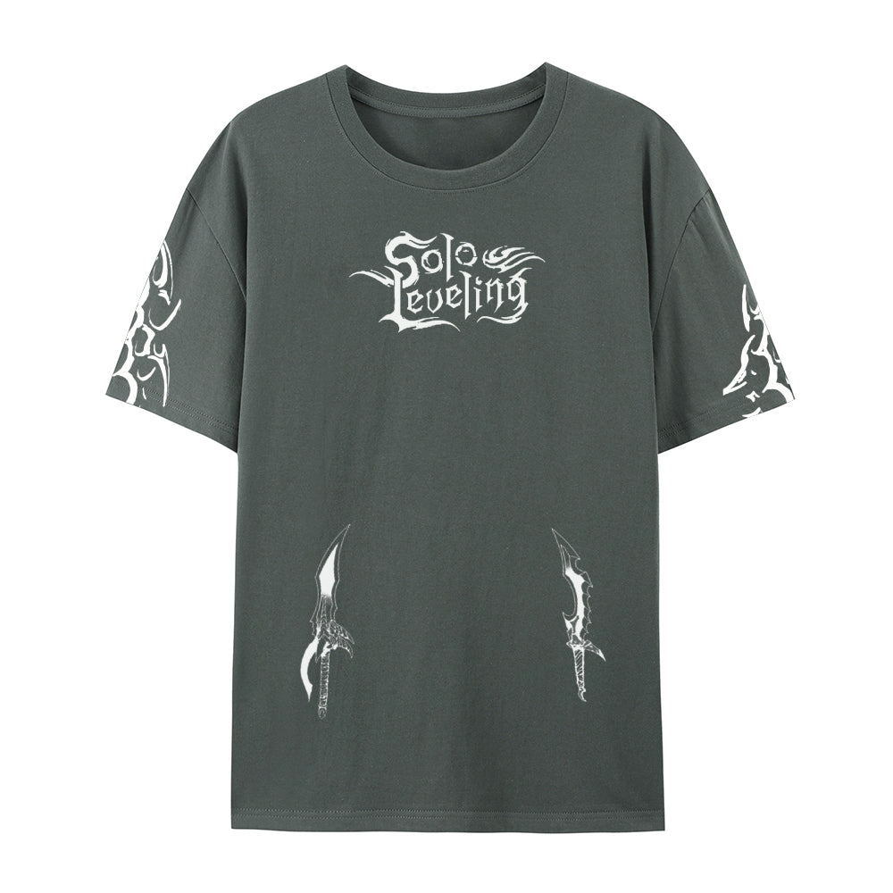SOLO LEVELING Pure Cotton Unisex Crew Neck Anime T-Shirt