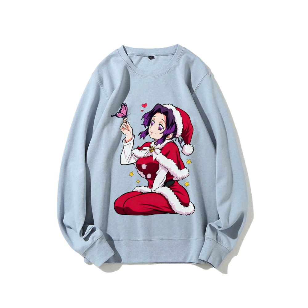 Casual Crewneck Sweatshirt Demon Slayer