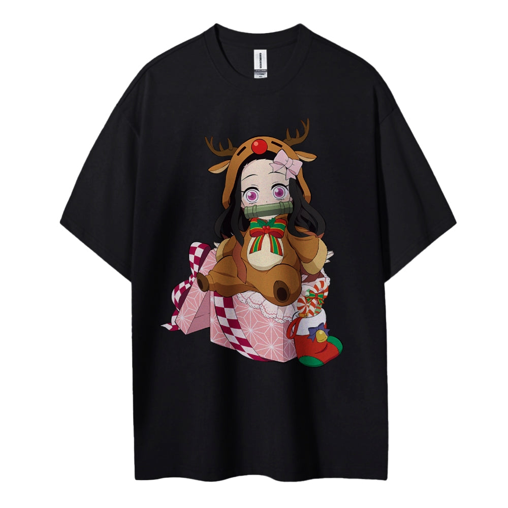 Demon Slayer Cotton Unisex Crew Neck Anime T-Shirt