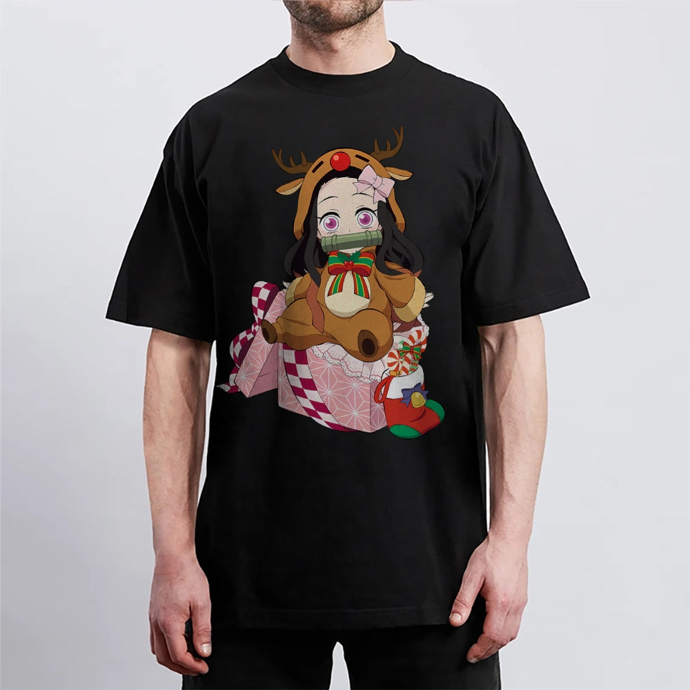 Demon Slayer Cotton Unisex Crew Neck Anime T-Shirt