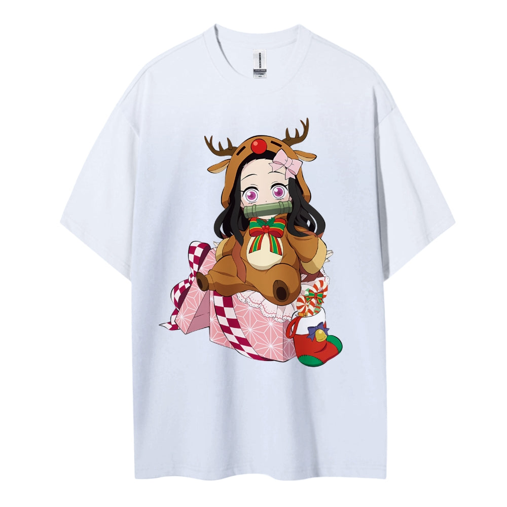 Demon Slayer Cotton Unisex Crew Neck Anime T-Shirt
