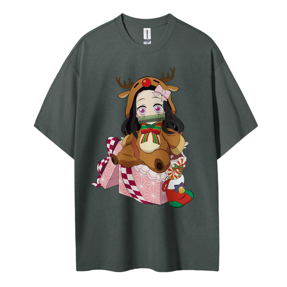 Demon Slayer Cotton Unisex Crew Neck Anime T-Shirt