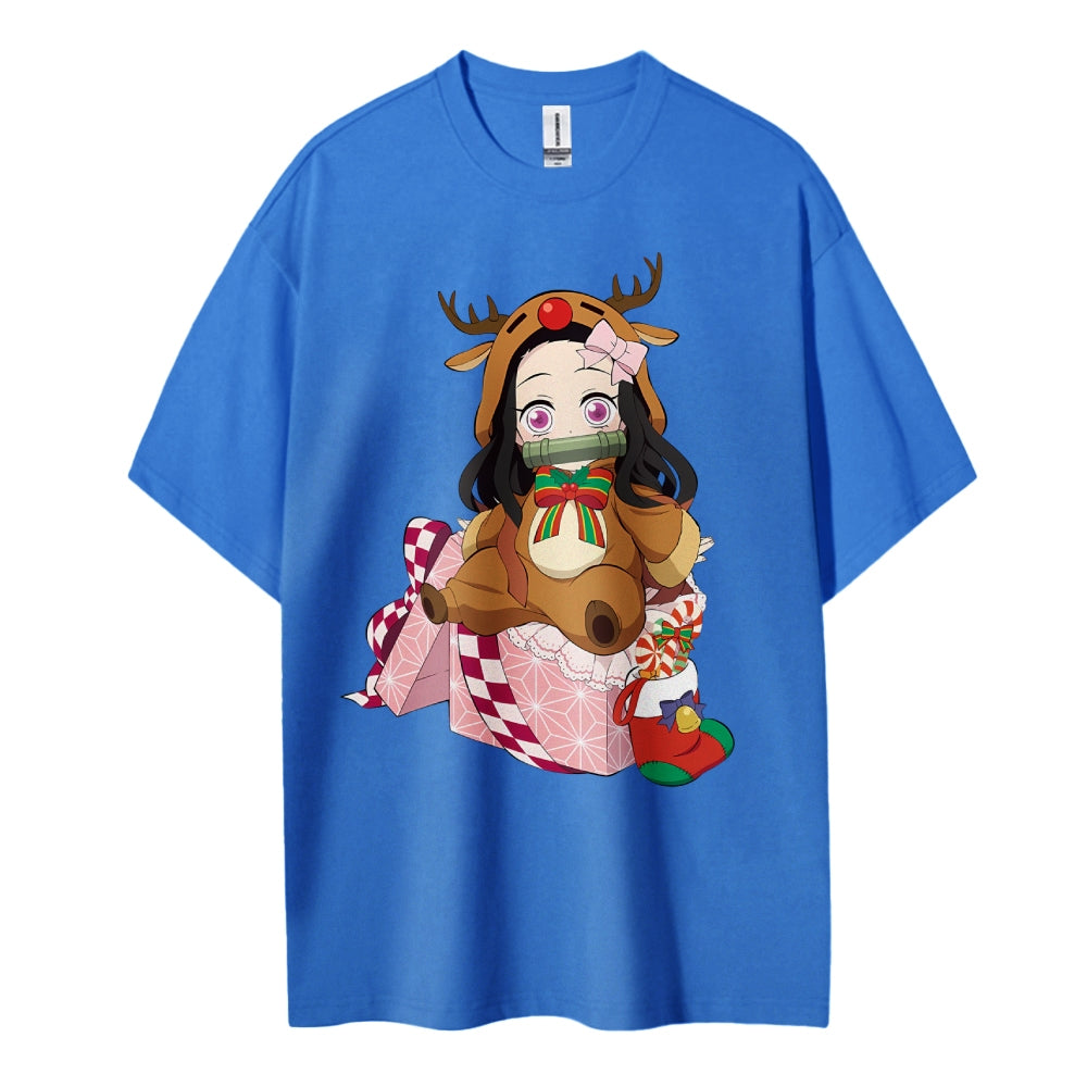 Demon Slayer Cotton Unisex Crew Neck Anime T-Shirt