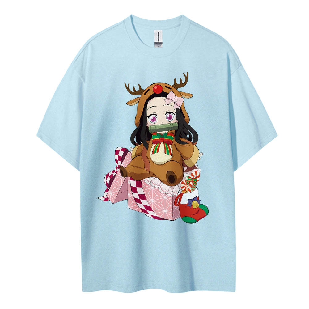 Demon Slayer Cotton Unisex Crew Neck Anime T-Shirt