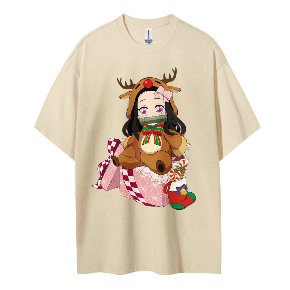 Demon Slayer Cotton Unisex Crew Neck Anime T-Shirt