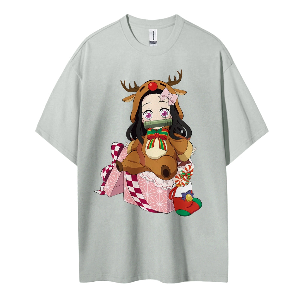 Demon Slayer Cotton Unisex Crew Neck Anime T-Shirt