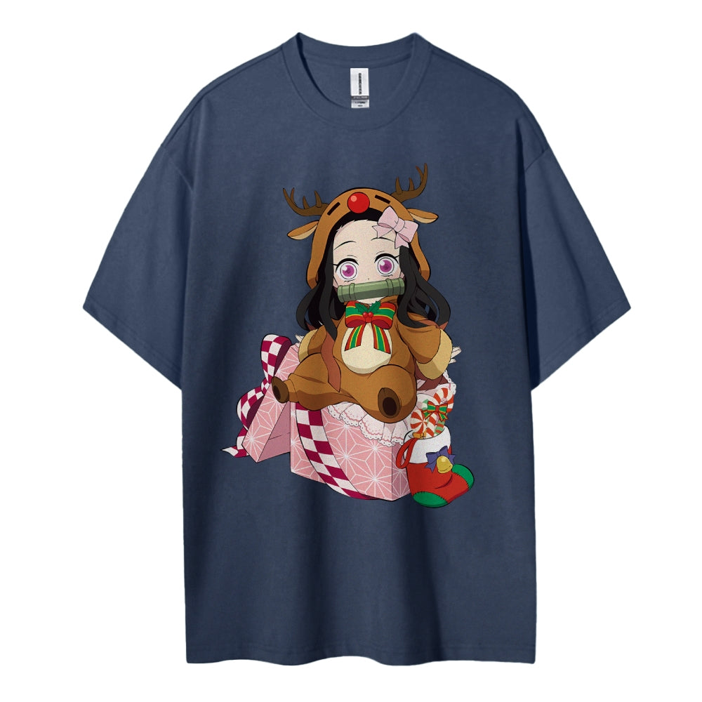 Demon Slayer Cotton Unisex Crew Neck Anime T-Shirt