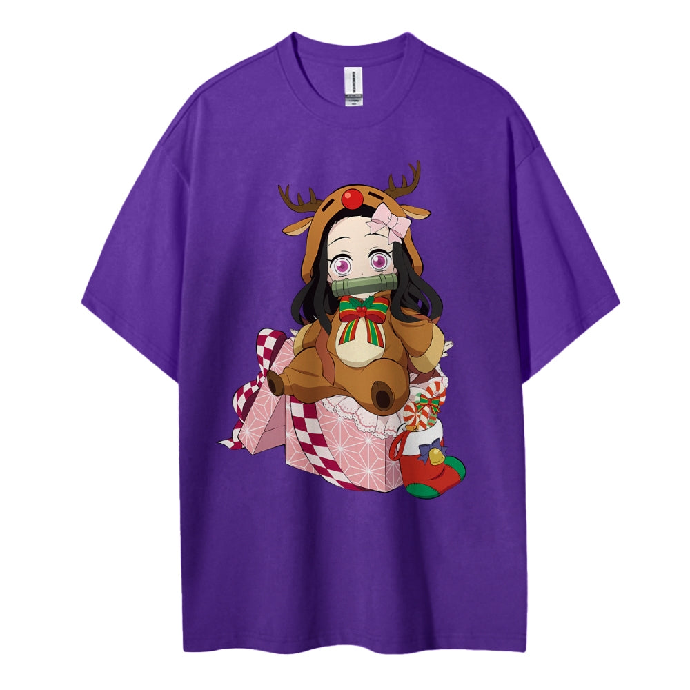 Demon Slayer Cotton Unisex Crew Neck Anime T-Shirt