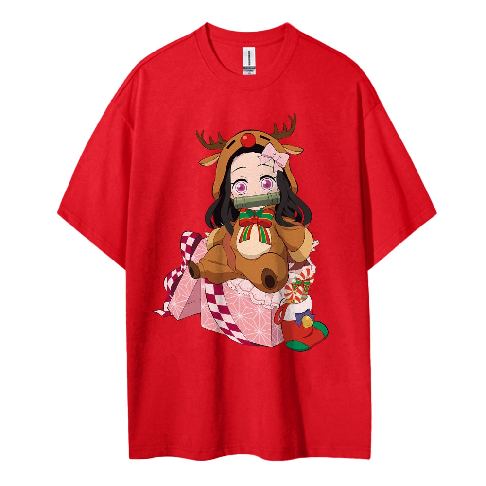 Demon Slayer Cotton Unisex Crew Neck Anime T-Shirt