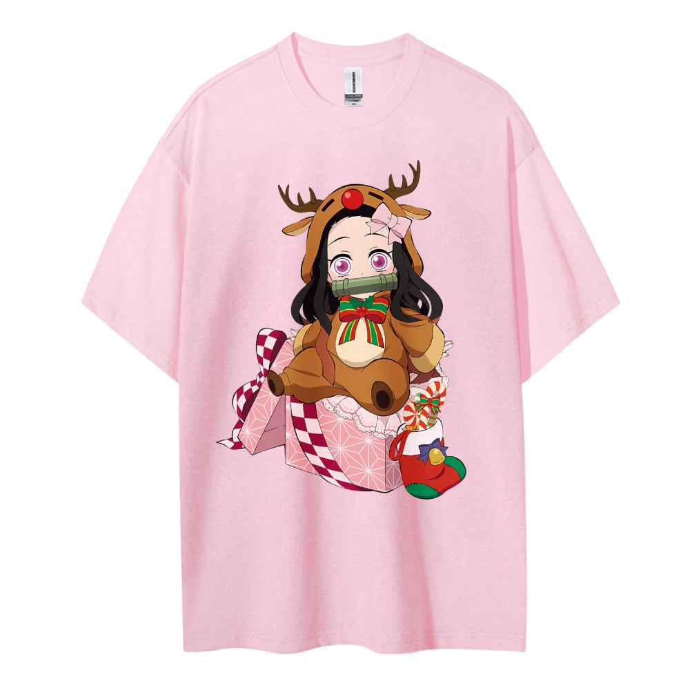 Demon Slayer Cotton Unisex Crew Neck Anime T-Shirt