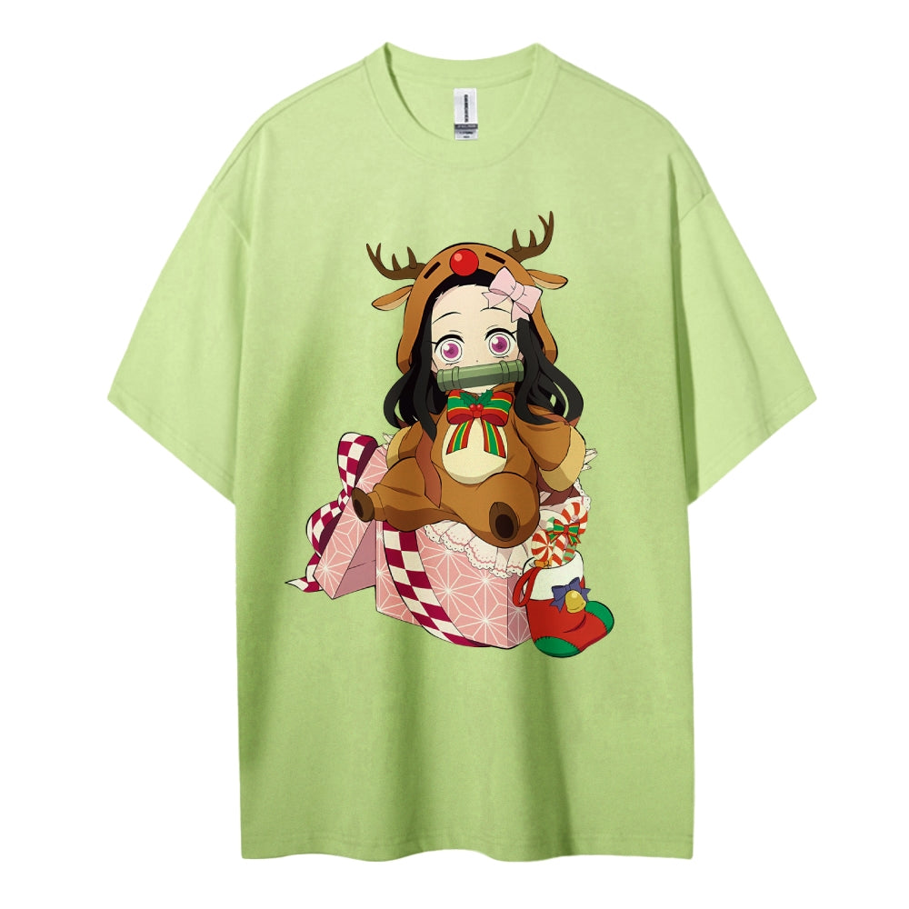Demon Slayer Cotton Unisex Crew Neck Anime T-Shirt
