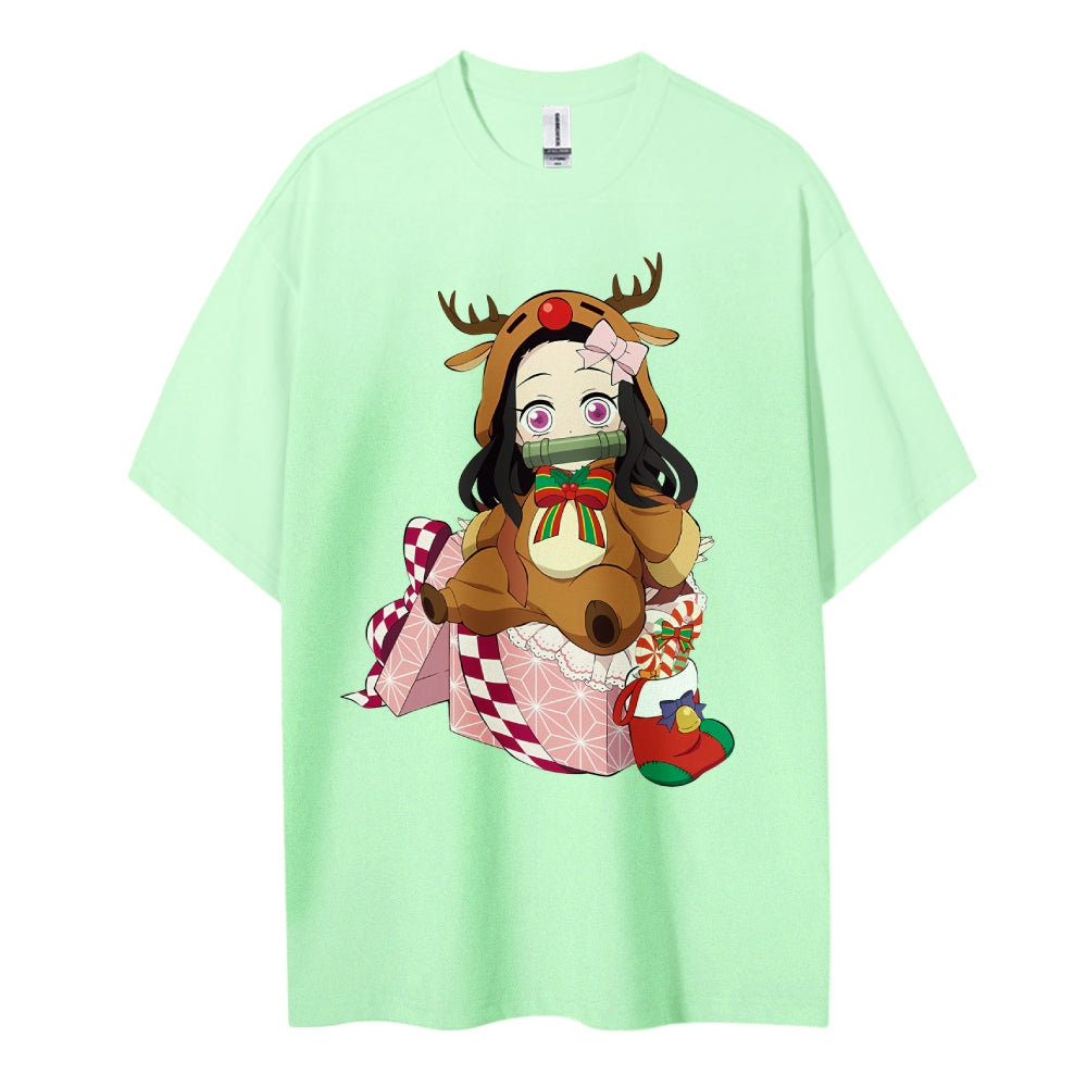 Demon Slayer Cotton Unisex Crew Neck Anime T-Shirt