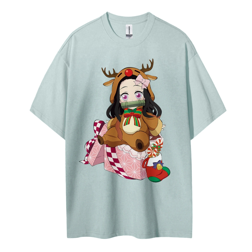 Demon Slayer Cotton Unisex Crew Neck Anime T-Shirt