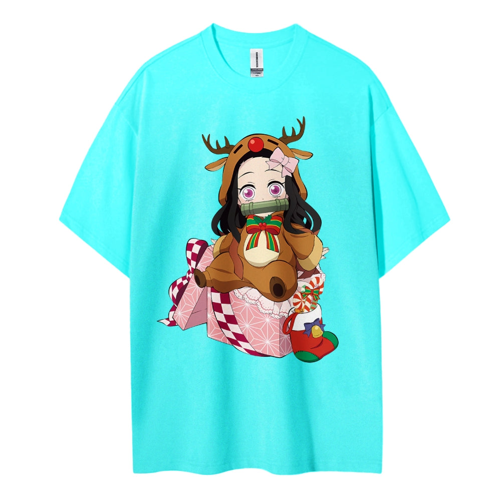 Demon Slayer Cotton Unisex Crew Neck Anime T-Shirt