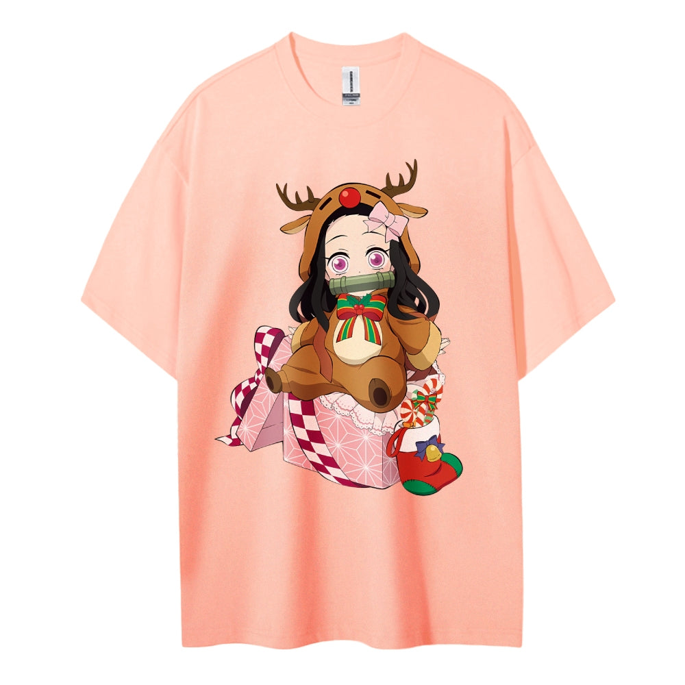 Demon Slayer Cotton Unisex Crew Neck Anime T-Shirt
