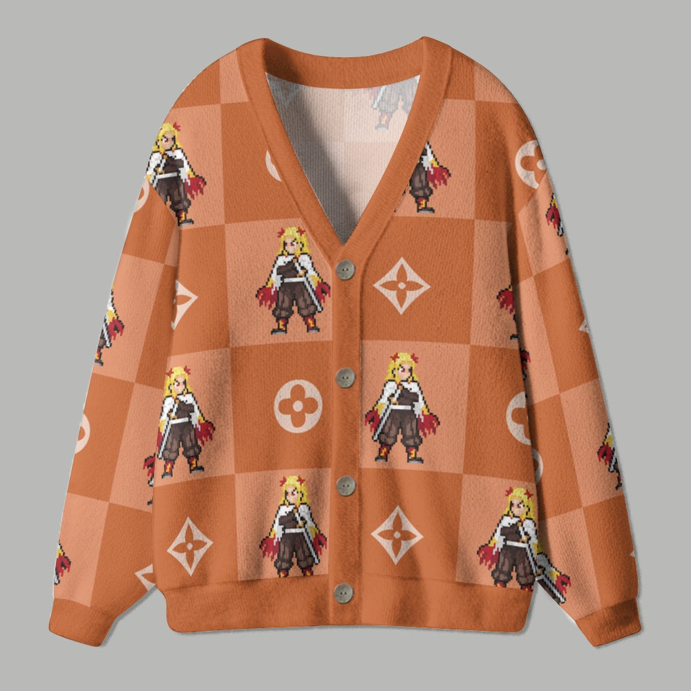 Demon Slayer anime Knitted cardigan
