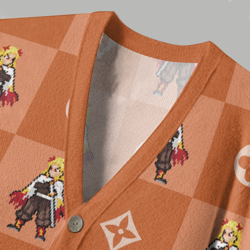Demon Slayer anime Knitted cardigan