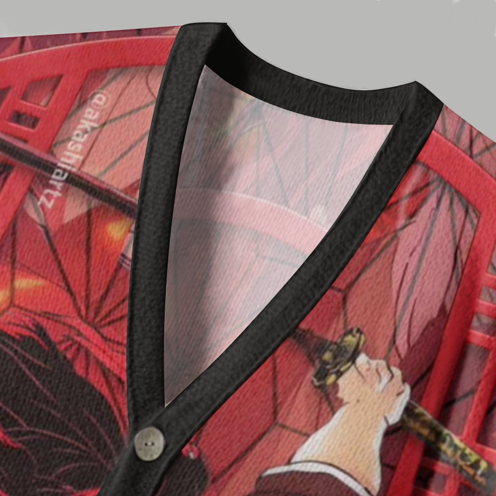 Demon Slayer anime Knitted cardigan