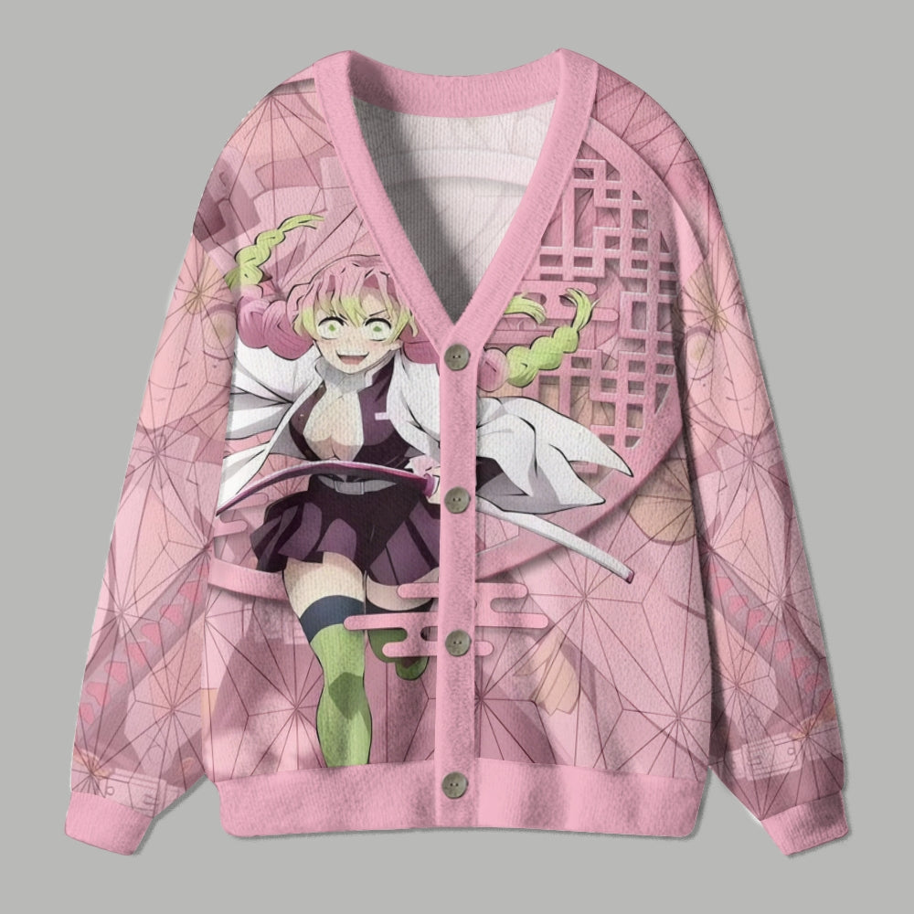 Demon Slayer anime Knitted cardigan