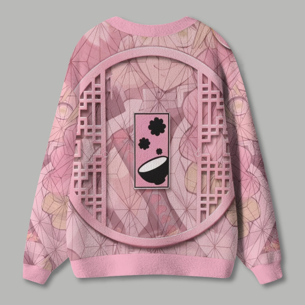 Demon Slayer anime Knitted cardigan