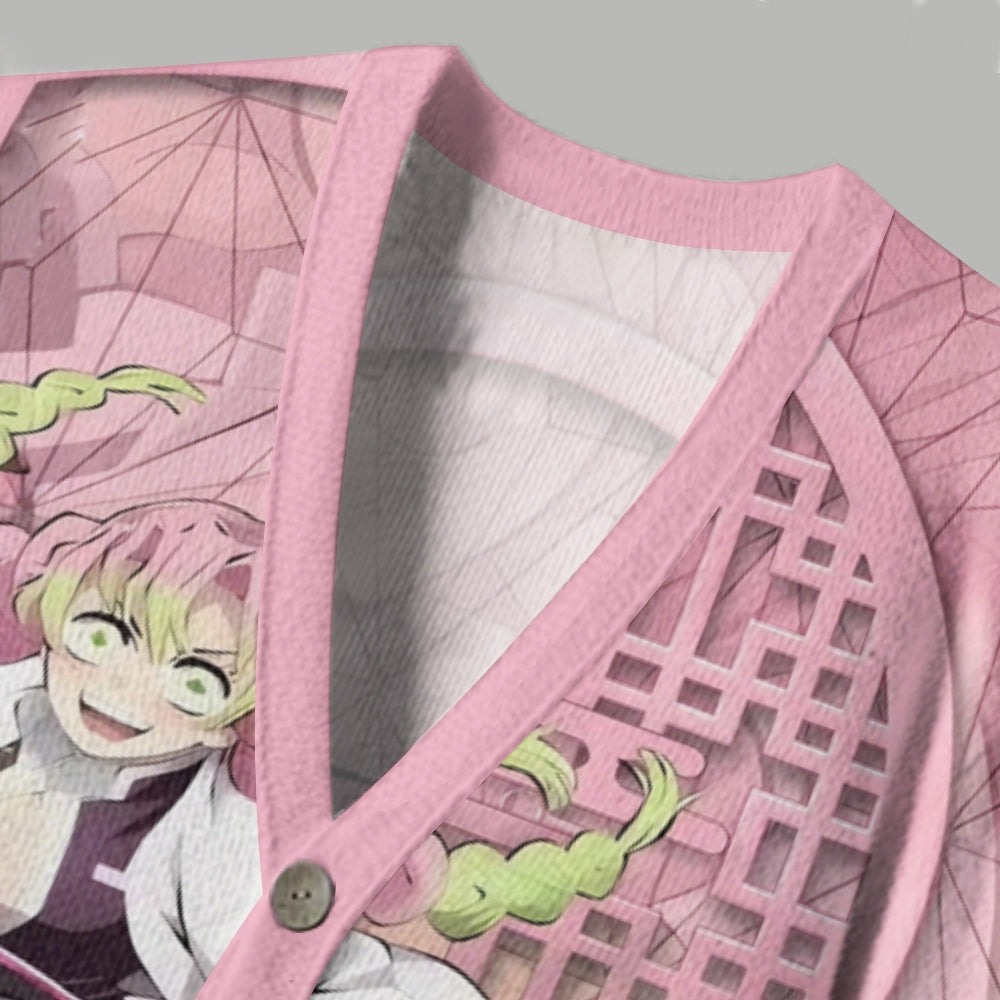 Demon Slayer anime Knitted cardigan