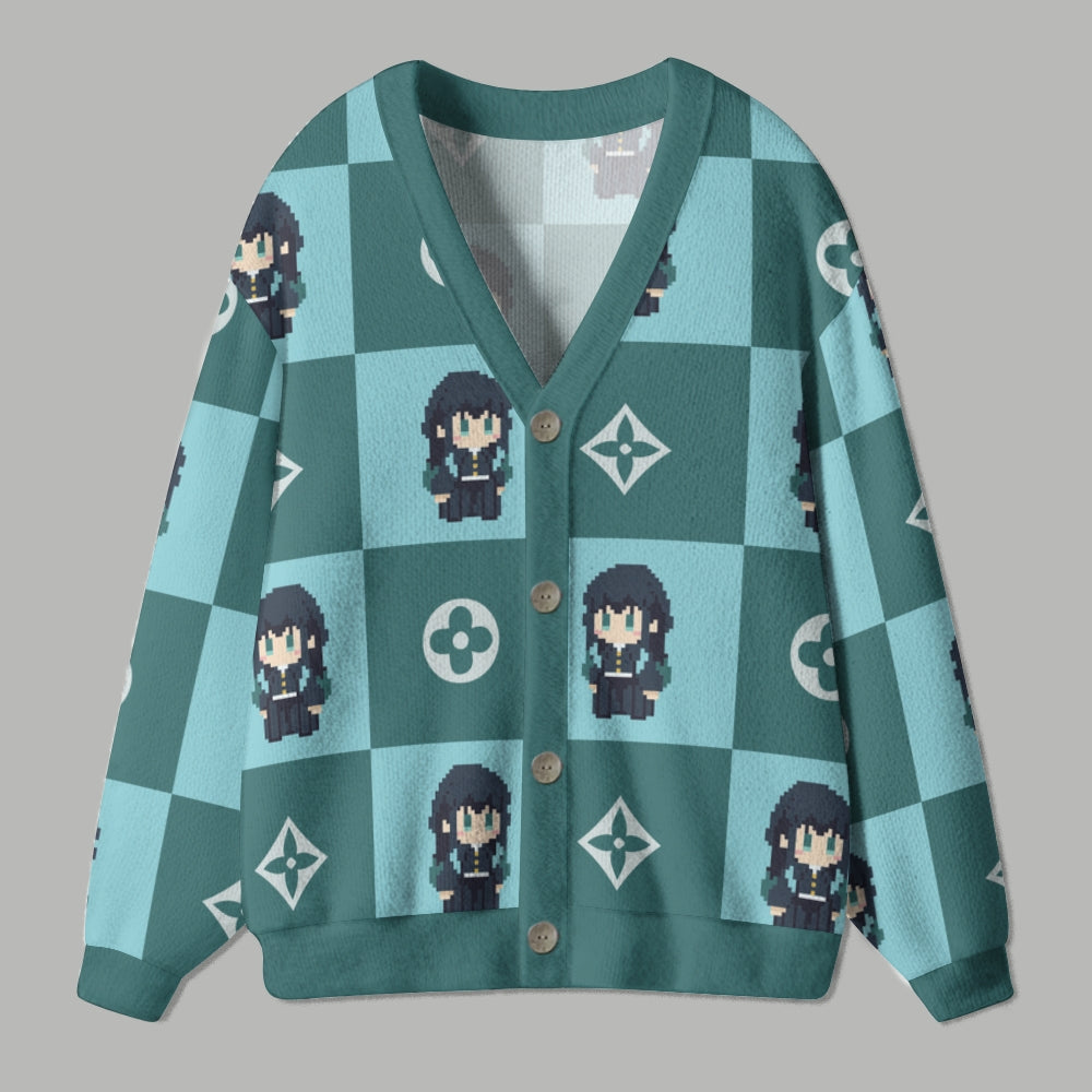 Demon Slayer anime Knitted cardigan